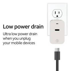 AT&T Type-C Power Adapter, 18-Watt, White, (PDC18)