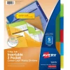 Avery Big Tab Corner Lock Insertable Plastic Dividers with 3 Pockets, 5 Tabs, Multicolor (11273) Sale