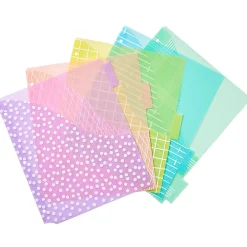 Avery Big Tab Insertable Plastic Dividers with Pocket, 5 Tabs, Multicolor Pastel (07714) New