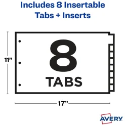 Avery Big Tab Insertable Plastic Dividers for 11