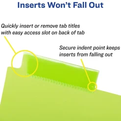 Avery Big Tab Insertable Plastic Dividers with 2 Pockets, 5 Tabs, Multicolor (11906) Best