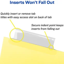 Avery Big Tab Insertable Paper Dividers, Clear 8 Tab, Buff (11112) Discount