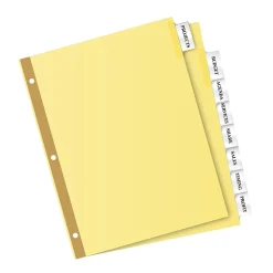 Avery Big Tab Insertable Paper Dividers, Clear 8 Tab, Buff (11112) Discount