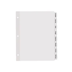 Avery Big Tab Printable Paper Dividers with White Labels, 8 Tabs, 20 Sets/Pack (11435) Outlet