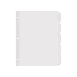 Avery Big Tab Printable Paper Dividers with White Labels, 5 Tabs, 20 Sets/Pack (11434) Online