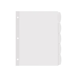 Avery Big Tab Printable Paper Dividers with White Labels, 5 Tabs, 4 Sets/Pack (11432) Clearance
