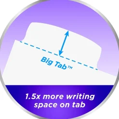 Avery Big Tab Write & Erase Plastic Dividers, 8 Tabs, White (16371) Sale