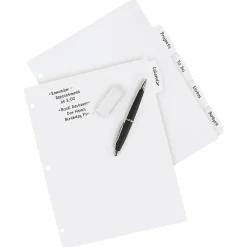 Avery Big Tab Write & Erase Plastic Dividers, 5 Tabs, White (16370) Best