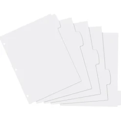 Avery Big Tab Write & Erase Plastic Dividers, 5 Tabs, White (16370) Best