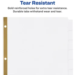 Avery Big Tab Write & Erase Paper Dividers, 8 Tab, White, 48 Sets/Carton (23078CT) Online