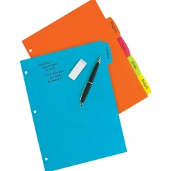 Avery Big Tab Write & Erase Plastic Dividers, 5 Tabs, Bright Multicolor (16129) Clearance