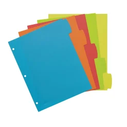 Avery Big Tab Write & Erase Plastic Dividers, 5 Tabs, Bright Multicolor (16129) Clearance