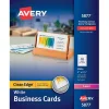 New Clean Edge Business Cards, 2" x 3 1/2", Matte White, 400 Per Pack (5877) Business Cards