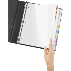 Avery Clear Easy View Plastic Dividers, 8 Tabs, Multicolor (16741) Online