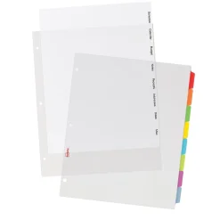 Avery Clear Easy View Plastic Dividers, 8 Tabs, Multicolor (16741) Online