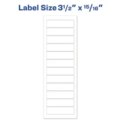 Avery Computer Labels, Dot Matrix Labels and Pin-Feed Labels, 15/16
