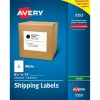 Avery Copier Shipping Labels, 8-1/2" x 11", White, 100 Labels/Box (5353)* Shipping Labels