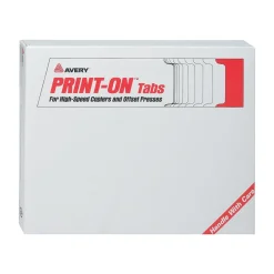 Avery Copier Tab Dividers, Unpunched, 5 Tab, White, 30 Sets/Box (20405) Discount