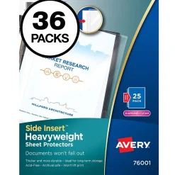 Avery Diamond Clear Side Insert Sheet Protectors, Heavyweight, 900/Carton (76001) Outlet