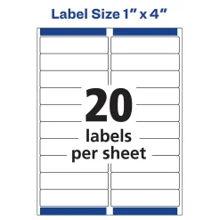 Avery Easy Peel Inkjet Address Labels, 1