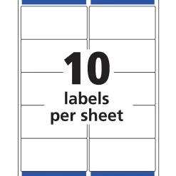 Avery Easy Peel Inkjet Shipping Labels, 2
