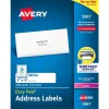 Avery Easy Peel Laser Address Labels, 1" x 4", White, 5,000 Labels/Box (5961)* Address Labels