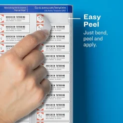 Avery Easy Peel Laser Return Address Labels, 2/3