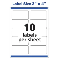 Avery Easy Peel Laser Shipping Labels, 2