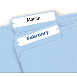 Avery Easy Peel Laser/Inkjet File Folder Labels, 2/3" x 3-7/16", , 252 Labels/Pack (5202) White Clearance
