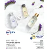 Avery Easy Peel Laser/Inkjet Round Labels, 3/4" Dia, Glossy Clear, 400 Labels/Pack (4222) Best