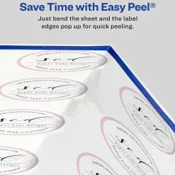 Avery Easy Peel Laser/Inkjet Round Labels, 3/4