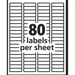 Avery EcoFriendly Laser/Inkjet Return Address Labels, 1/2