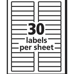 Avery EcoFriendly Laser/Inkjet File Folder Labels, 2/3