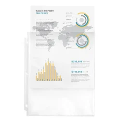 Avery Economy Lightweight Sheet Protectors, 8-1/2" x 11", Semi-Clear, 50/Box (74098) Hot