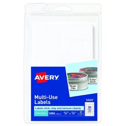 Avery Hand Written Multipurpose Labels, 5/8" x 7/8", White, 30/Sheet, 35 Sheets/Pack (5424) Sale
