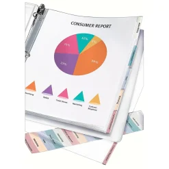 Avery Heavyweight Protect 'n Tab 5 Tabs, 8-1/2" x 11", Clear, 1/Set (74160) New