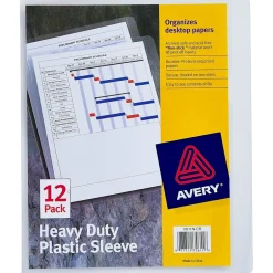 Avery Heavyweight Sheet Protectors, 8.5" x 11", Clear, 12/Pack (72611) Discount
