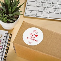 Avery High Visibility Laser Shipping Labels, 2.5"Dia., White, 300/Pack (5294)* Shipping Labels