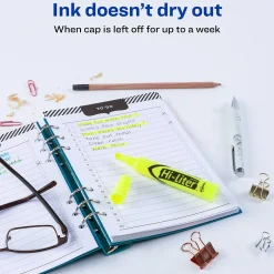 Avery Hi-Liter Desk Style Highlighters, Chisel Tip, Yellow, Dozen (24000) Online