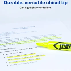 Avery Hi-Liter Desk-Style Highlighters, Fluorescent Yellow, Value Pack of 36 (98208)