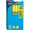 HI-LITER Avery Pen-Style Stick Highlighters, Chisel Tip, Yellow, Dozen (23591) Hot