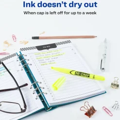 HI-LITER Avery Pen-Style Stick Highlighters, Chisel Tip, Yellow, Dozen (23591) Hot