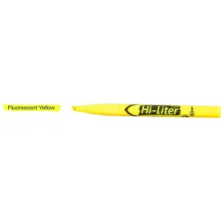 HI-LITER Avery Pen-Style Stick Highlighters, Chisel Tip, Yellow, Dozen (23591) Hot