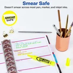 Avery Hi-Liter Tank Highlighters, Chisel, Yellow, Dozen (98035) New