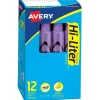 Avery Hi-Liter Tank Highlighter, Chisel Tip, Purple, Dozen (24060) Online