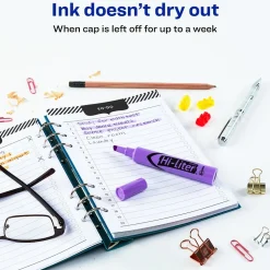 Avery Hi-Liter Tank Highlighter, Chisel Tip, Purple, Dozen (24060) Online