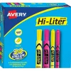 Avery Hi-Liter Tank Highlighter, Chisel Tip, Assorted, 24/Pack (29862) Clearance