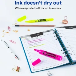 Avery Hi-Liter Tank Highlighter, Chisel Tip, Assorted, 24/Pack (29862) Clearance