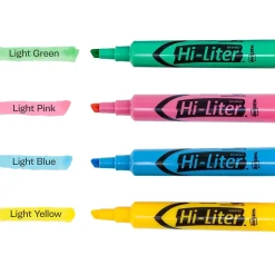 Avery Hi-Liter Tank Highlighter, Chisel Tip, Assorted, 4/Pack (17752)