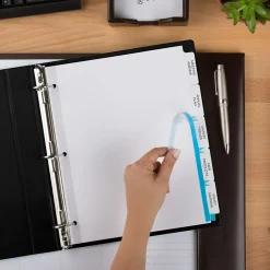 Avery Index Maker Big Tab Paper Dividers with Print & Apply Label Sheets, 5 Tabs, White, 5 Sets/Pack (11492) Hot